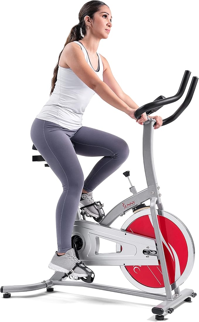 Sunny Health & Fitness ACTIVE Series Smart Exercise Bike with SunnyFit App Connection