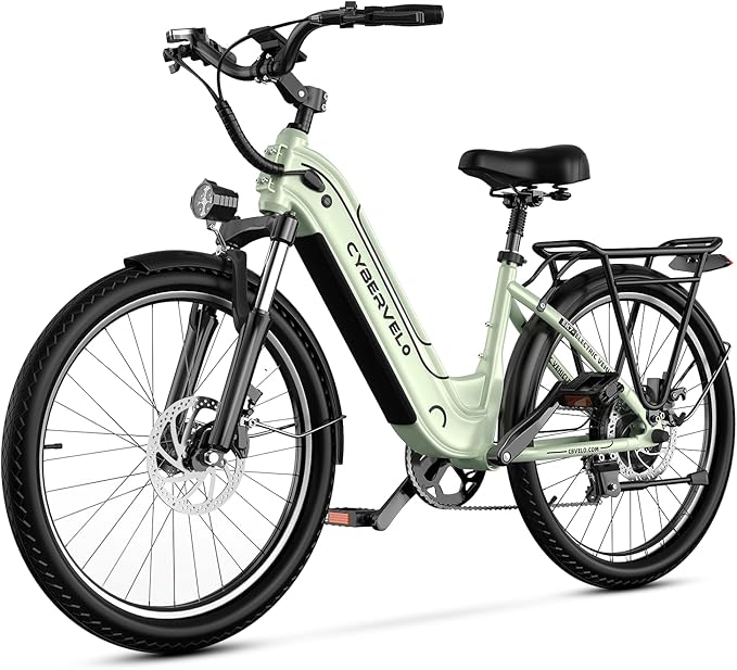 1000 Peak Electric Bike for Adults,up 80 Miles Removable Battery Ebike, 26" Electric E Bike with 7-Speed,Adult Electric Bicycles for Commute Beach Snow Womens All Terrain