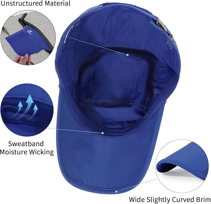 Running Hat Outdoor Sun Protection Hat Mesh Quick Dry Hat Thin Cool Baseball Cap for Women and Men