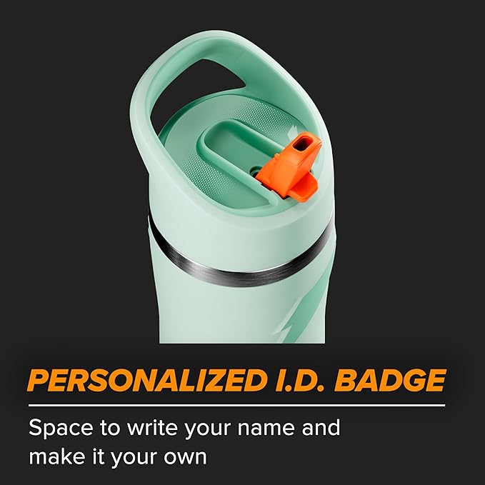 Gatorade 'Overtime' 22oz Stainless Steel Water Bottle, Straw Cap, Yellow