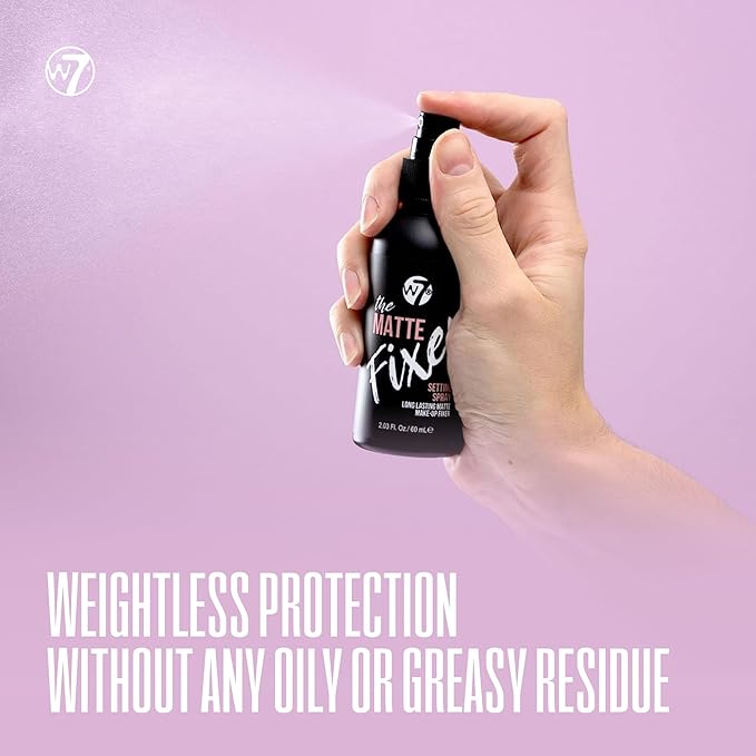 W7 Prime Magic & The Fixer Matte Set - Makeup Primer & Setting Spray Duo for a Smooth, Matte Finish - Pore Minimizer & Shine Control - Quick-Drying, Non-Sticky - Vegan & Cruelty-Free