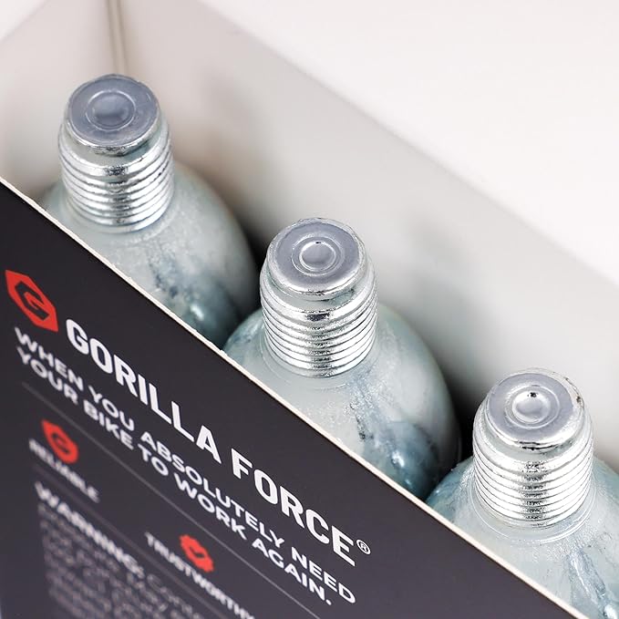 Threaded CO2 Cartridges, 16g for Bike Tire Inflators