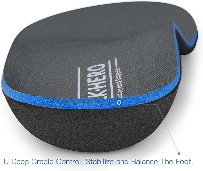 Plantar Fasciitis Feet Insoles Arch Supports Orthotics Inserts Relieve Flat Feet, High Arch (Mens 16-16 1/2)