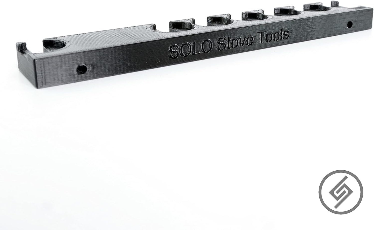 Spartan Mounts Hook Designed for Solo Stove Tools | Camping Backyard Family Campfire Tools Storage Display Rack Fire Hook Mount