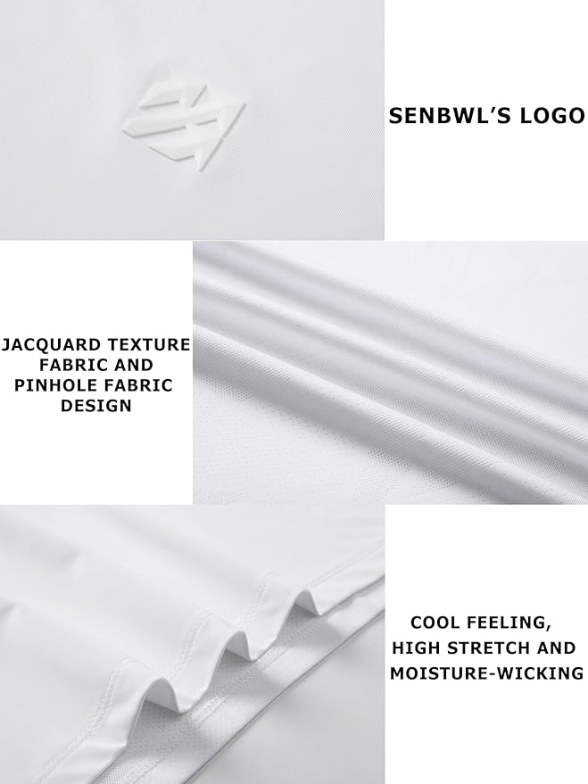 Mens Seamless Workout T-Shirts Lightweight Moisture Wicking Running Hiking Camping Tennis Pickleball Shirts for Men