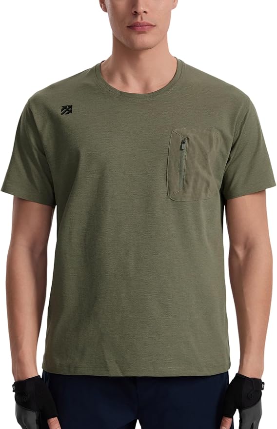 Moisture Wicking Quick Dry Soft Pickleball Workout Hiking Camping Running Shirts for Men Outdoor Sports