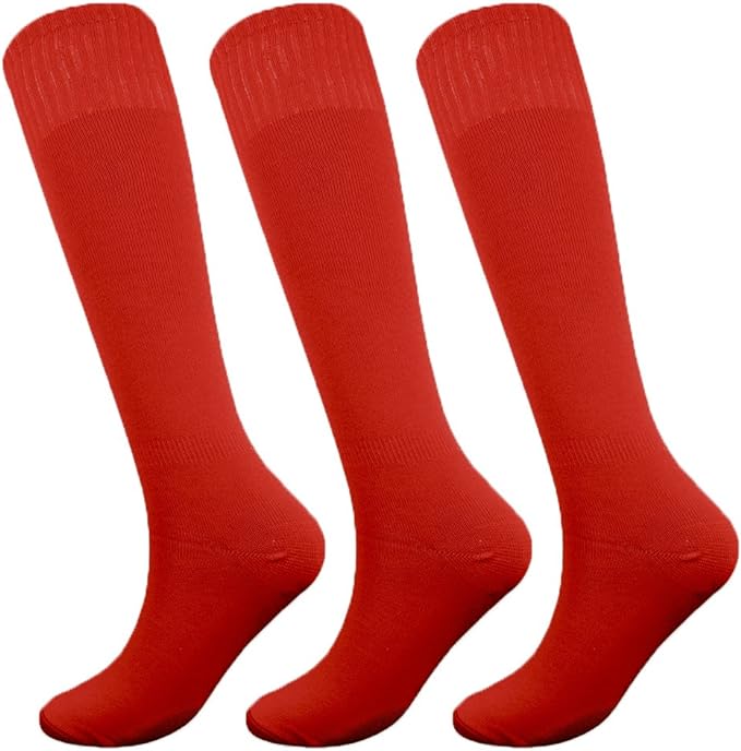 Fitliva Knee High Long Sports Socks Unisex Multicolor 3/6/12 Pairs