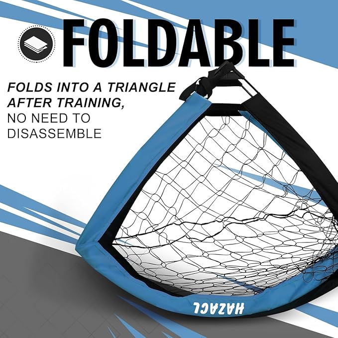 Kids Soccer Goal for Backyard, 6x4 9x5 FT Portable Soccer Nets Pop Up with Ball, Agility Ladder, Cones, Target & Carry Bag for Toddler Youth Outdoor Indoor Training Practice Sports Games Play