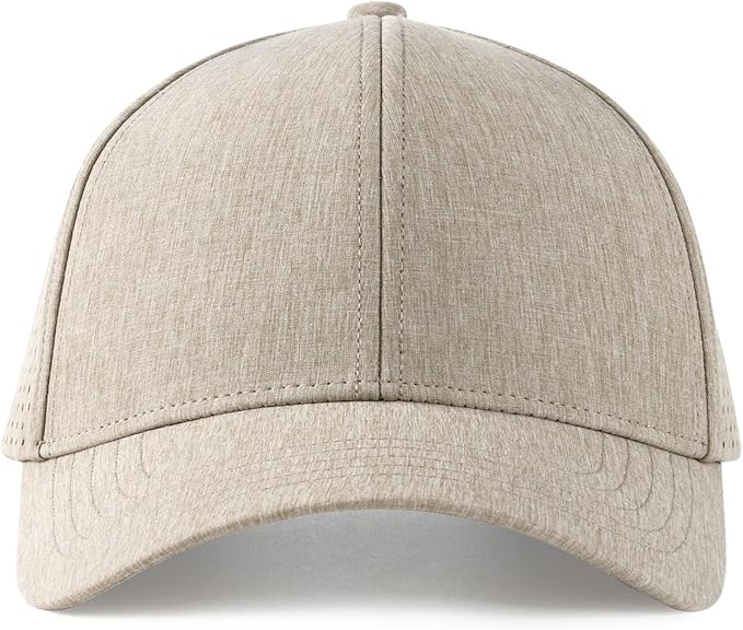 VOBOOM Men Snapback Trucker Hat, Baseball Cap for Breathable Side Laser Cut Holes