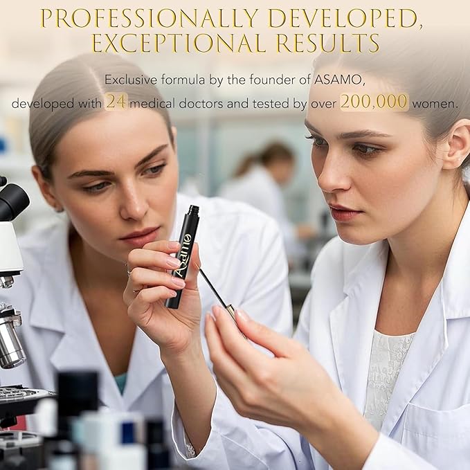 Eyelash Growth Serum – 15 Plant Extracts Hypoallergenic Oil Free for Longer Lashes,Natural Beauty Enhancement,eye lash serum growth(Gold Black)