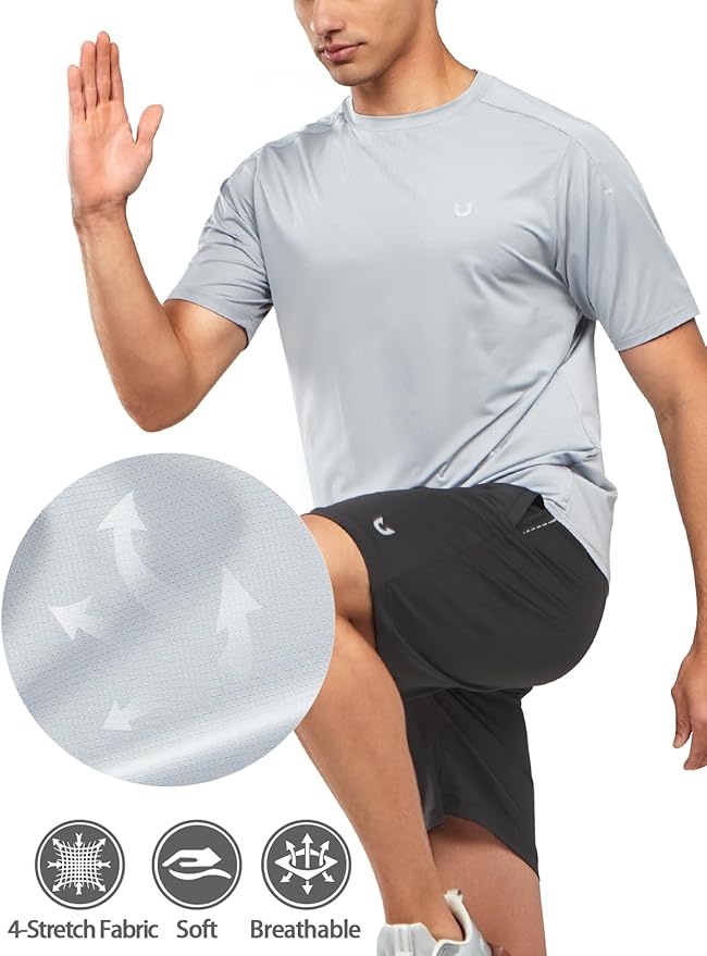 NORTHYARD Men's Athletic Running T-Shirts Quick Dry Workout Shirts Short-Sleeve Sports Gym Tee Tops Performance Activewear