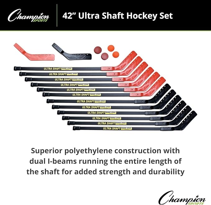 Champion Sports Ultra Shaft Hockey Set