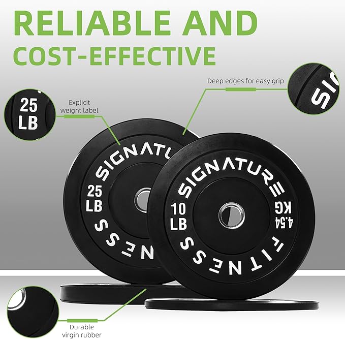 Olympic Bumper Plates Set, 2" Weight Plates for Strength Training & Weightlifting, Paris or Set or Set with Barbell, Multiple Options