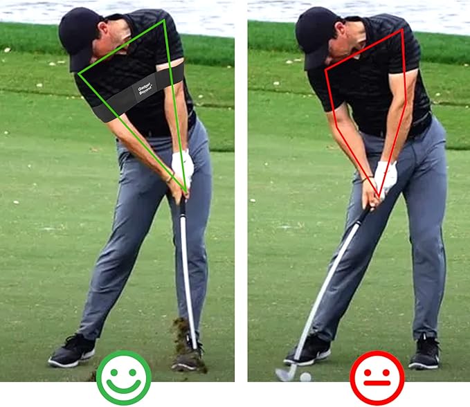 Gadget Beyond Golf Swing Training Aid, Swing Correcting Arm Band Golf arm Training aid Black, Golf Swing aids Training,Golf Swing Trainer