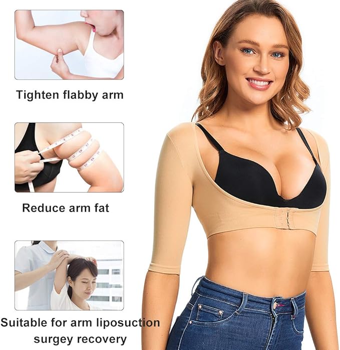 JOYSHAPER Upper Arm Shapers for Women Compression Sleeves Shapewear Crop Top Slimming Arm Slimmer Vest