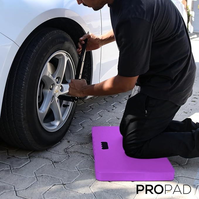 Thick Kneeling Pad, Garden Kneeler for Gardening, Bath Kneeler for Baby Bath, Kneeling Mat for Exercise & Yoga, Knee Pad for Work, Floor Foam Pad, 2X Large (XXL) 24 x 14 x 1.5 Inches, Purple