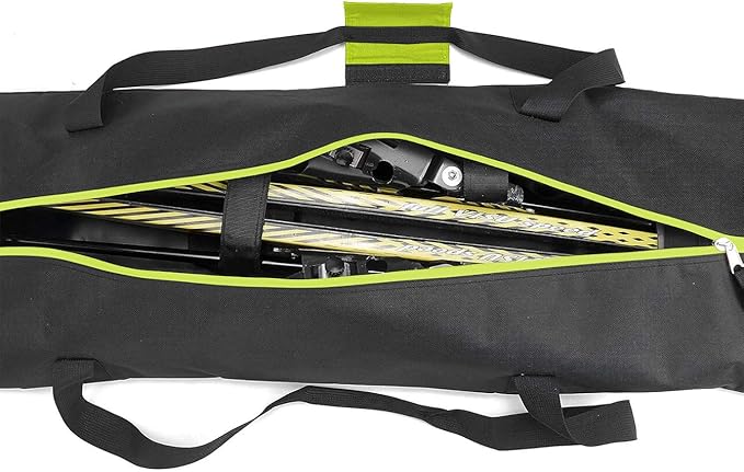 MOOCY Ski Bag for Air Travel, Unpadded Snow Bag Fits Skis Up to 200cm, Carrying Bag for Adults and Children