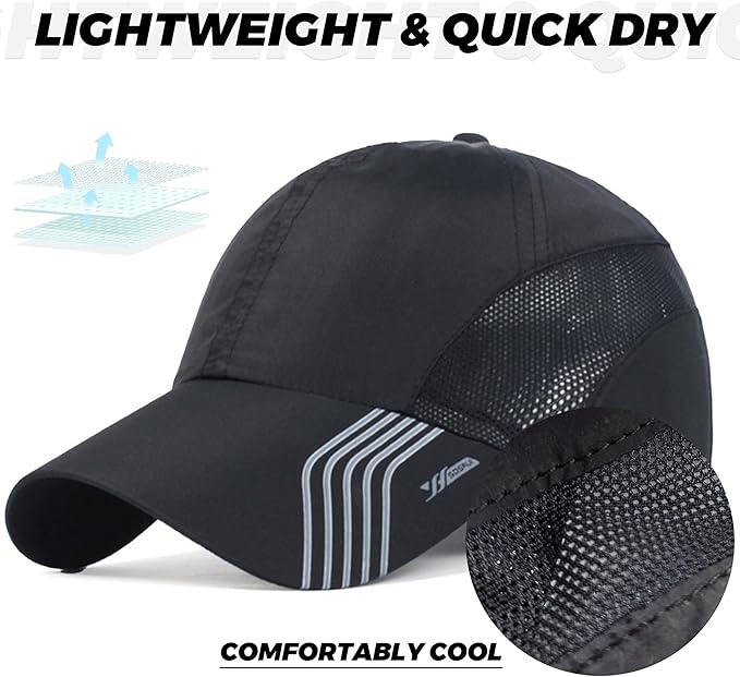 CLAPE Outdoor Sun Visor Hats Lightweight Waterproof Breathable Sports Hat UPF50+ Ultra Thin Cooling Baseball Hats