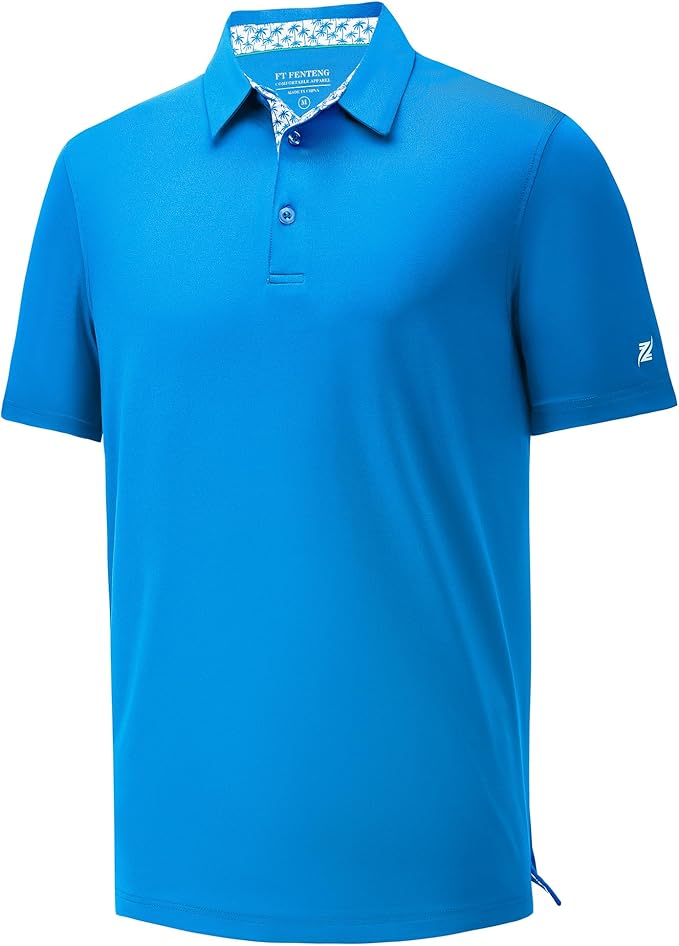 Mens Polo Shirts Short Casual Solid Stylish Dry Fit Performance Designed Collared Golf Polo Shirts for Men
