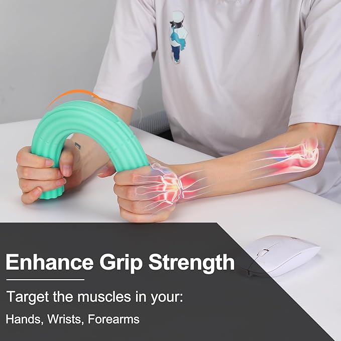 Flex Therapy Strengthener Bar for Tennis Elbow, Golfers Elbow, Tendonitis - Physical Therapy Resistance Bar for Wrist and Forearms Pain Relief