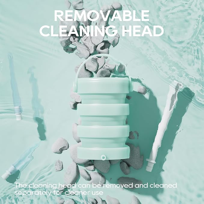 Silicone Collapsible Enema Bucket Kit, 1.2 Quart Enema Buckt, 5.3ft Enama Hose, 5 Enima Tips, Coffee enemas for Colon Cleanse Men and Women