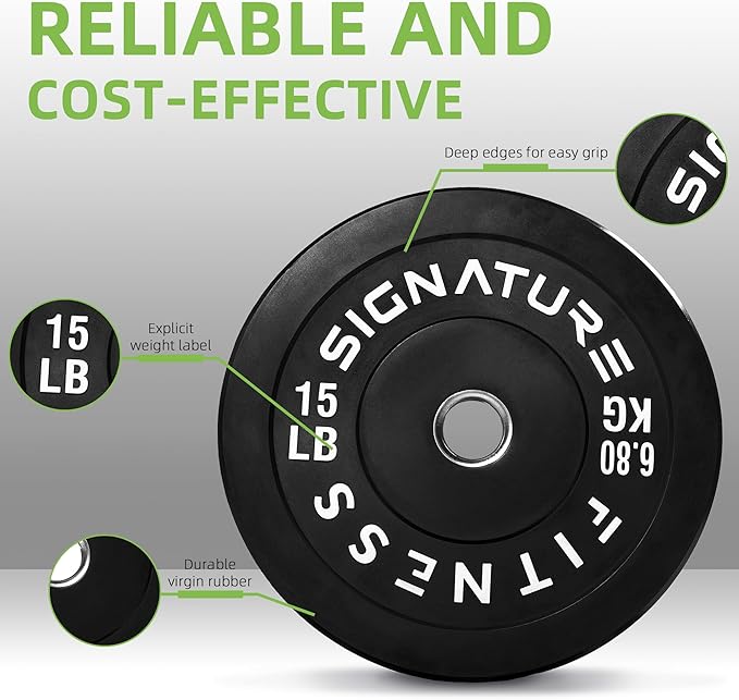 Olympic Bumper Plates Set, 2" Weight Plates for Strength Training & Weightlifting, Paris or Set or Set with Barbell, Multiple Options