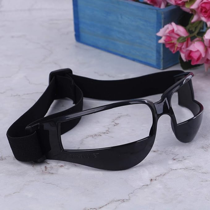 Olgaa Basketball Goggles Sport Dribble Specs Black (2 Pieces) - Sports Dribbling Specs Training Aid for Teenagers Kids Gifts