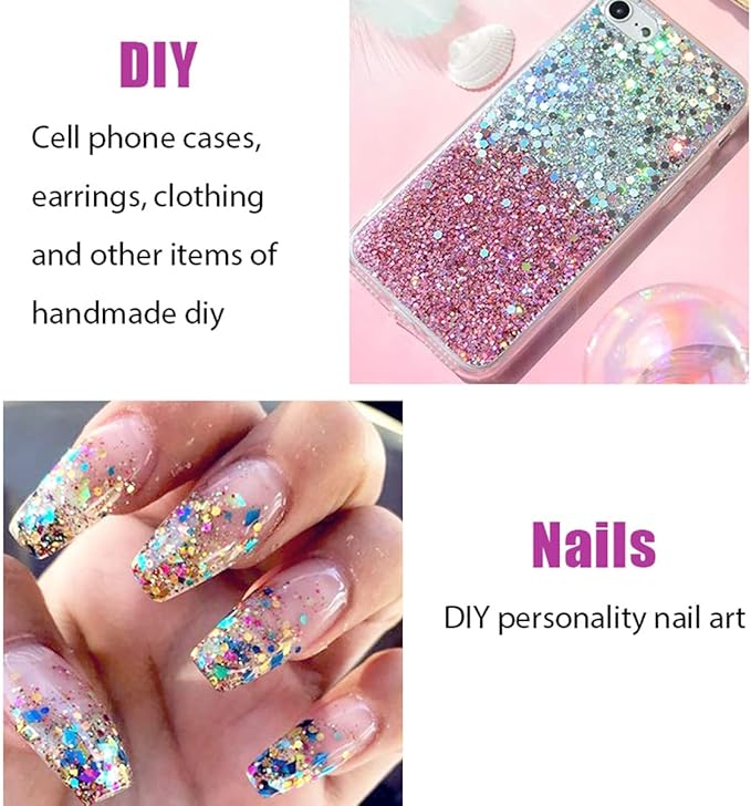 MEICOLY Green Face Body Glitter,Alien Glitter Makeup,Mermaid Sequins Glitter Face Paint,Face Hair Party Festival Chunky Glitter Makeup