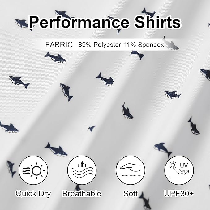 Golf Shirts for Men - Moisture Wicking Short Sleeve Performance Sport Casual Striped Collared Mens Polo Shirt