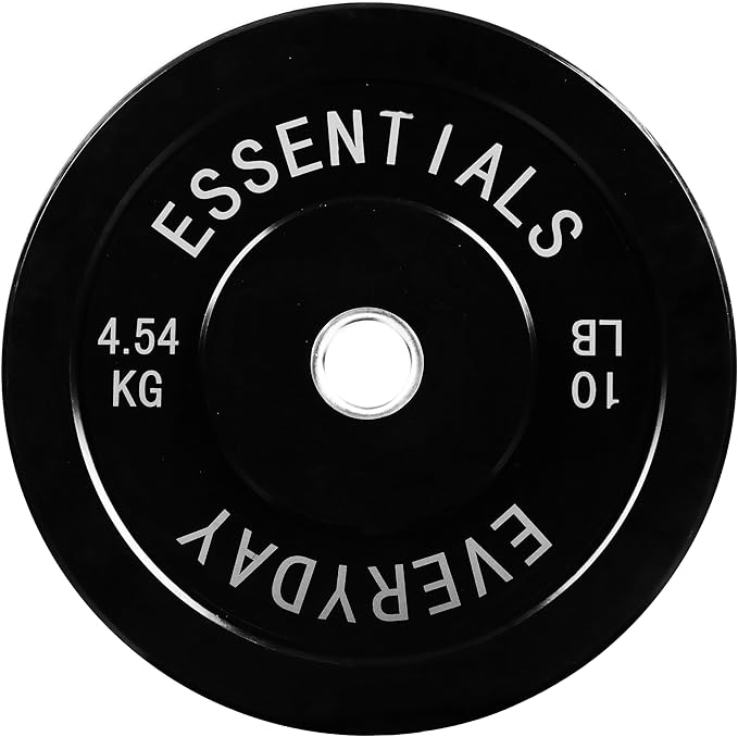2-Inch Olympic Bumper Plates, Perfect Weight Plates for Weightlifting and Strength Training, Multiple Weights Available