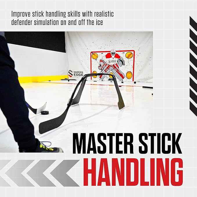 Snipers Edge Hockey - Hockey Attack Triangle - Lightweight and Durable - Works Great for On and Off Ice Training.