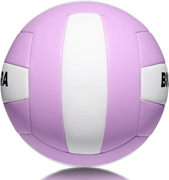Softy Volleyball, Durable PU Leather,Waterproof Indoor Outdoor Soft Volleyball for Beach Game Gym Training (Official Size 5)