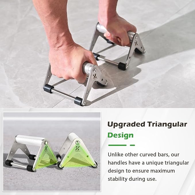 Push Up Stand, Pushup Handles for Strength Training, Heavy-duty Stainless Steel Push Up Bars Gym Exercise Equipment, Hold Up to 500lbs, 1 Pair