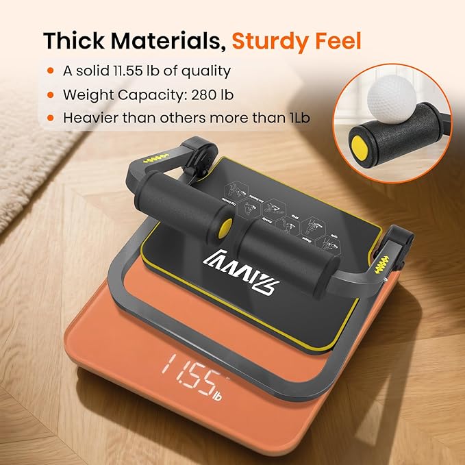 Ab Workout Equipment, Ab Machine for Stomach Workout, Ab Trainer Machine for Home, Sit Up Machine with Resistance Bands and 330 LBS Weight Capacity, Ab Crunch Machine for Home Exercise