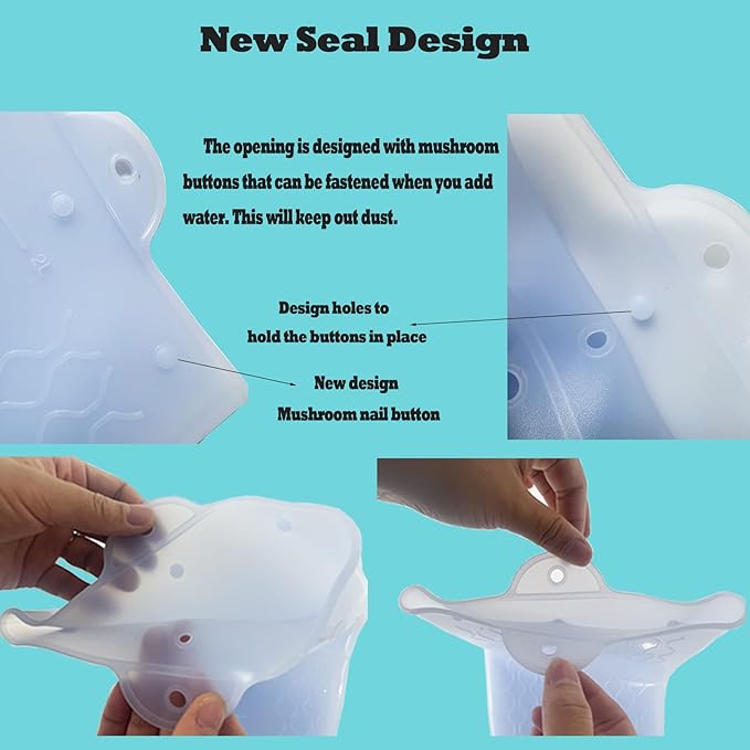 Silicone Enema Bag Kit with 6.3ft Hose, 5 Enema Tips, Controllable Flow Valve and Water Thermometer - 2 Quart Capacity Coffee enemas for Colon Cleanse