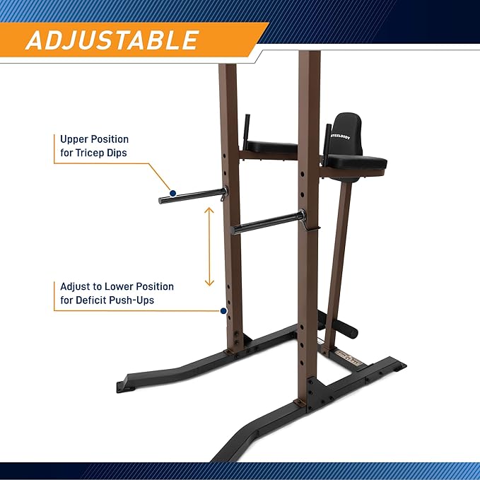 Steelbody Industrial Inspired Heavy Duty Home Gym System for Bodybuilding and Strength Training Available for Full Cage, Squat Rack and Power Tower