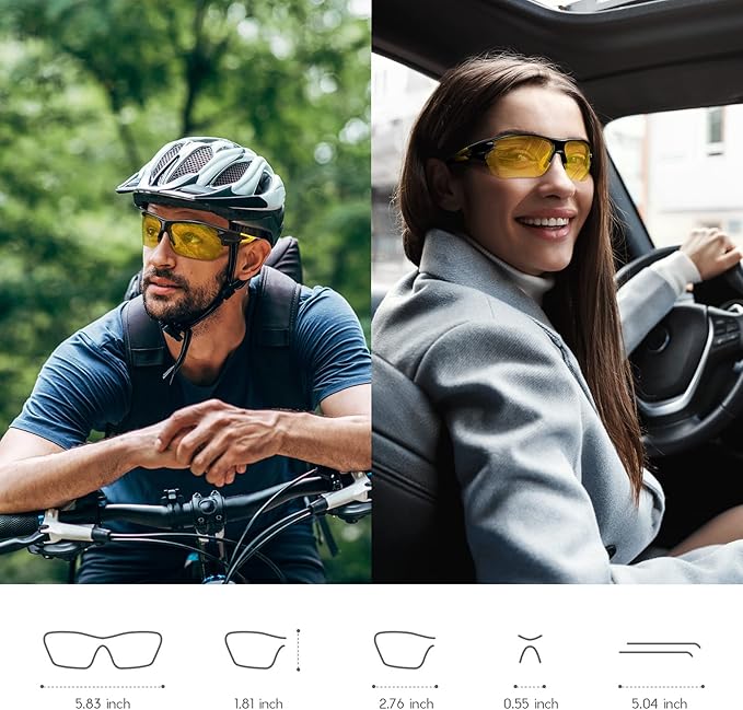 BEACOOL Polarized Sports Sunglasses for Men Women Youth Baseball Fishing Cycling Running Golf Motorcycle Tac Glasses UV400