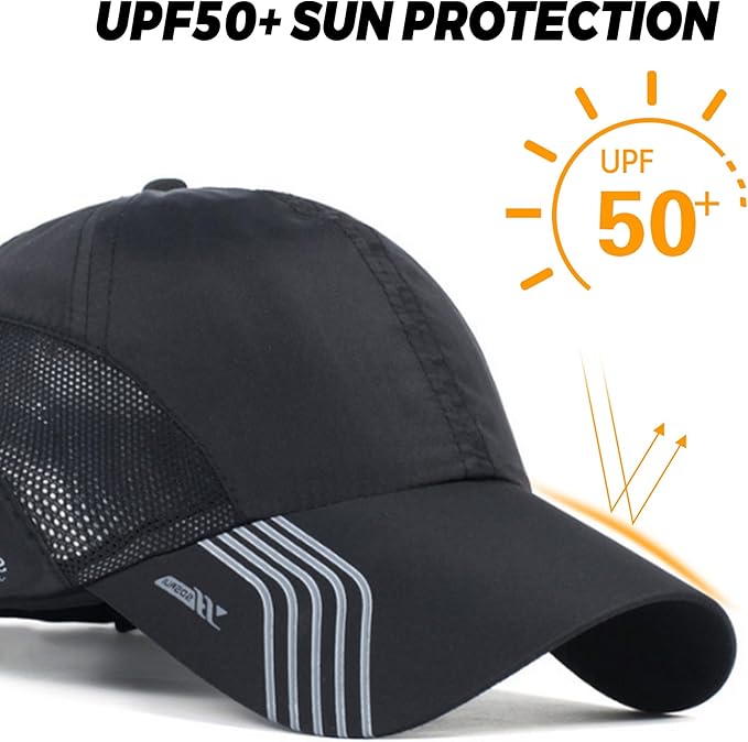 CLAPE Outdoor Sun Visor Hats Lightweight Waterproof Breathable Sports Hat UPF50+ Ultra Thin Cooling Baseball Hats