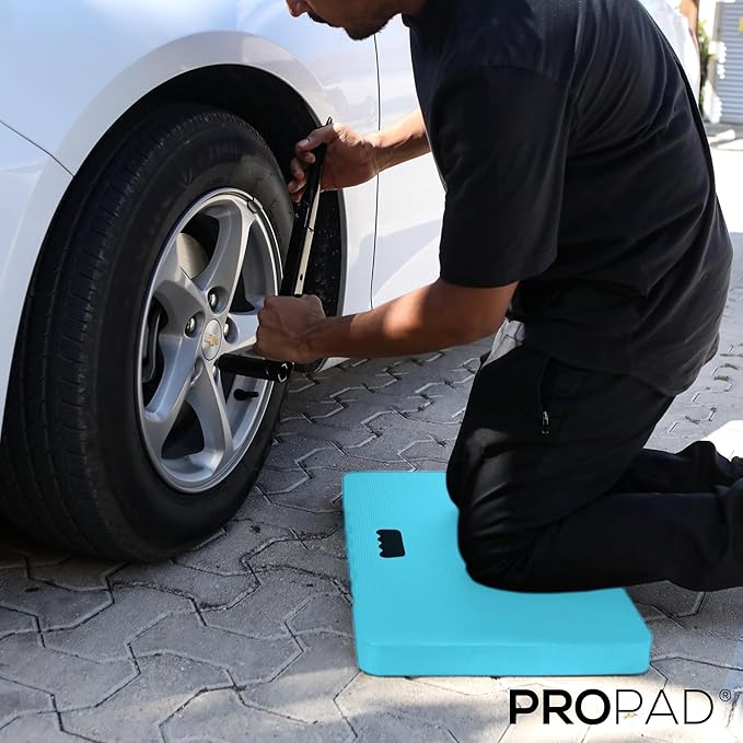 Thick Kneeling Pad, Garden Kneeler for Gardening, Bath Kneeler for Baby Bath, Kneeling Mat for Exercise & Yoga, Knee Pad for Work, Floor Foam Pad, 2X Large (XXL) 24 x 14 x 1.5 Inches, Light-Blue