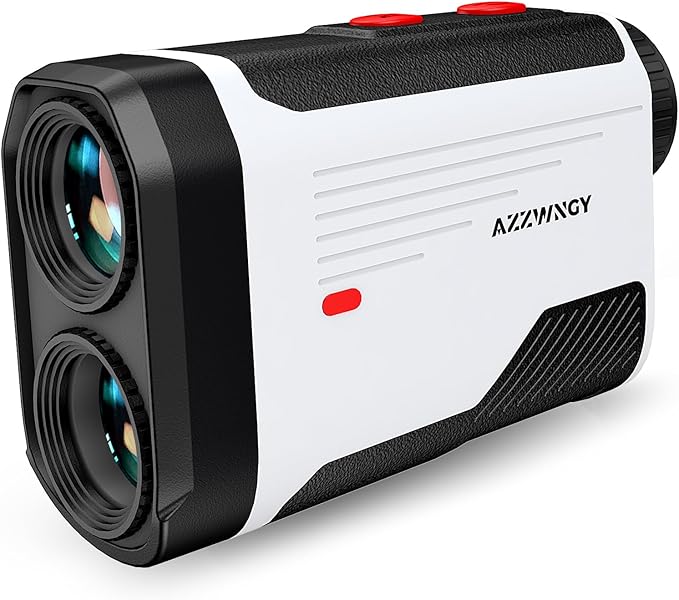 Golf Rangefinder with Slope - 1300/1500 Yards Laser Range Finder for Golf & Hunting, 7X Magnification, High-Precision Flag Locking Vibration, Rechargeable, IP54 Waterproof, Built-in Magnetic Strip