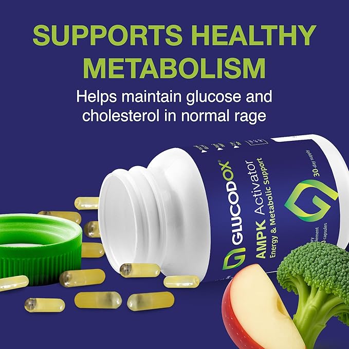 AMPK Activator Supplement – AMPK Enzyme, Metabolism Booster, Guggul Supplement for Body Management & Longevity – Vegan Metabolic Support - 30 Day Supply (60 Capsules)