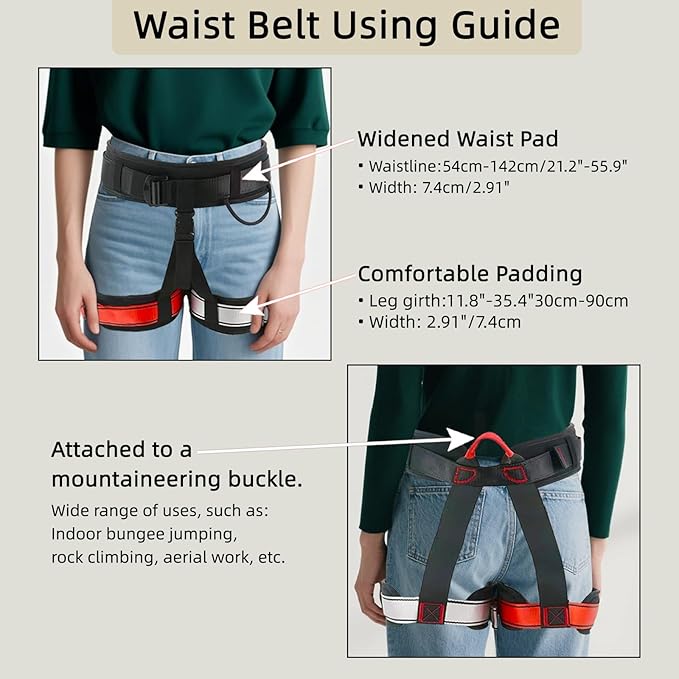 Bungee Fitness Set, Heavy Resistance Band Set, Professional 4D Yoga Bungee Rope Workout Equipment W/6 Sizes, for Home Gym Training & Fitness(Not for Extreme Sports)