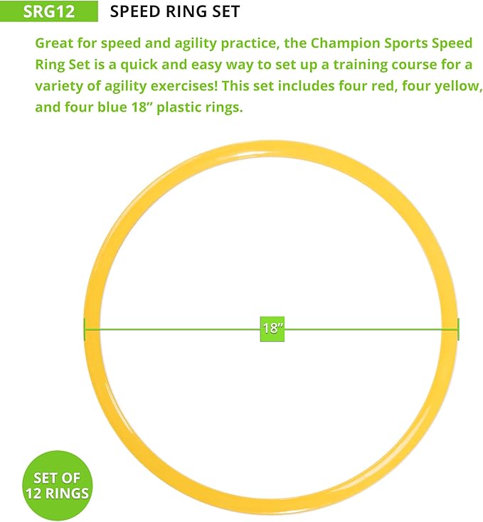 Champion Sports Speed Ring Set Multi-color, One Size