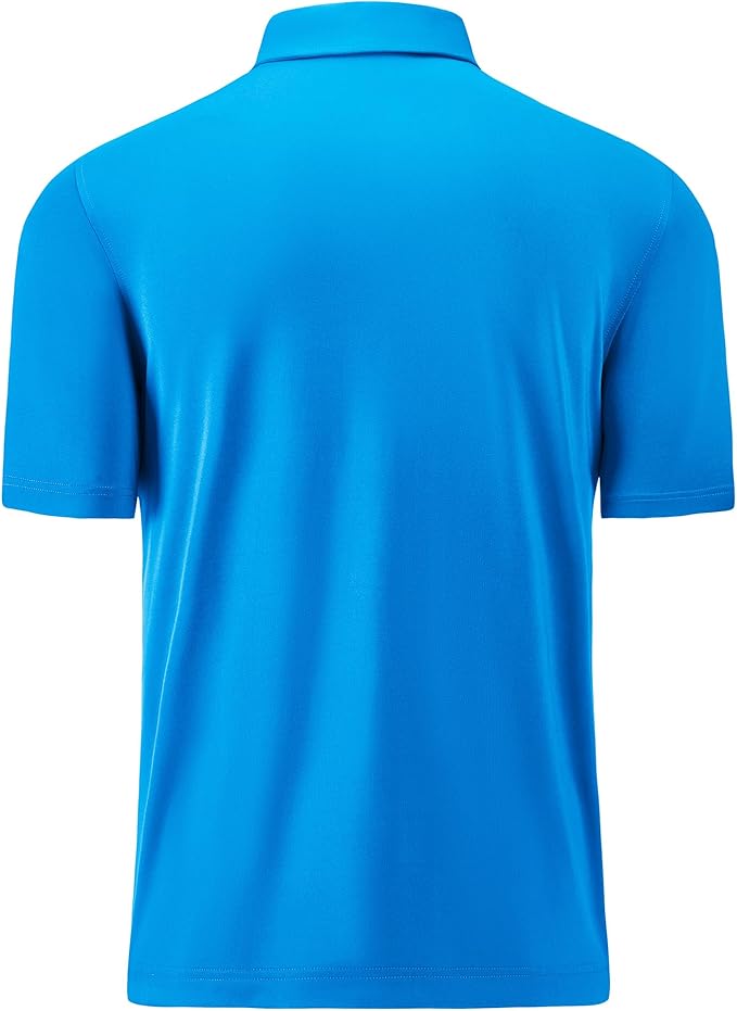 Mens Polo Shirts Short Casual Solid Stylish Dry Fit Performance Designed Collared Golf Polo Shirts for Men