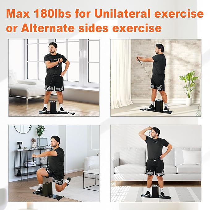 SR3 Smart Home Gym，Portable & Foldable Strength Training Cube Machine for Full Body Workouts，All-in-One Resistance Training Fitness Equipment for Home Use