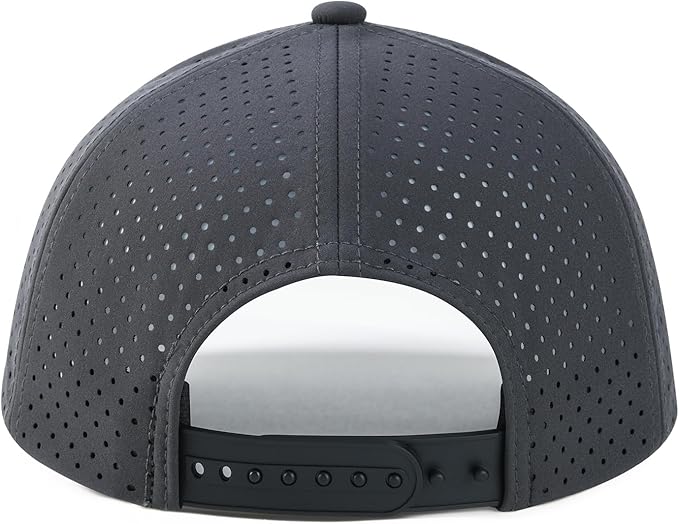 VOBOOM Men Quick Dry Baseball Cap Laser Cut Mesh Ball Curved Brim Snapback Hat