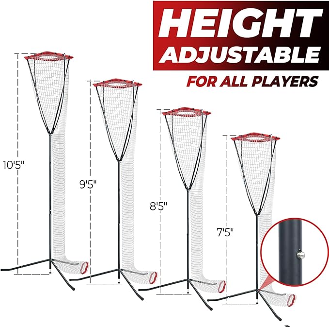 Volleyball Setter Training Net，Height & Angle Adjustable Volleyball Training Net with Metal Frame，Tripod Base for Indoor and Outdoor，Volleyball Training Equipment for Setting,Serving,Spiking