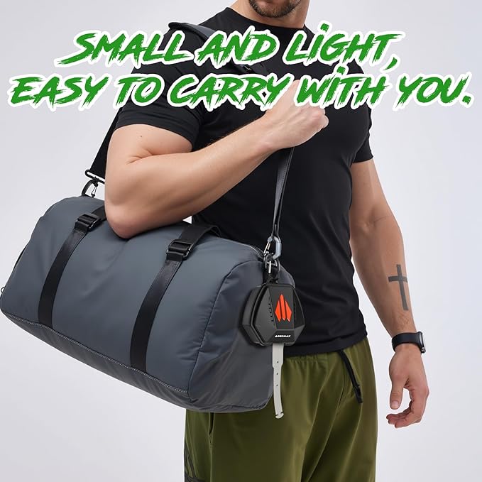 ARGOMAX Sports Lip Guard Case with Clip, Specializing Storage of Mouthguards with Lip Protection. Compatible with Various Brands of Football Lip Guard, Black+Orange.