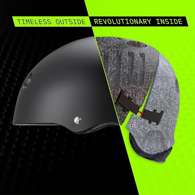 Triple Eight Deep Cover Helmet - Ideal for Skateboarding, Bicycling, BMX, and Roller Skating