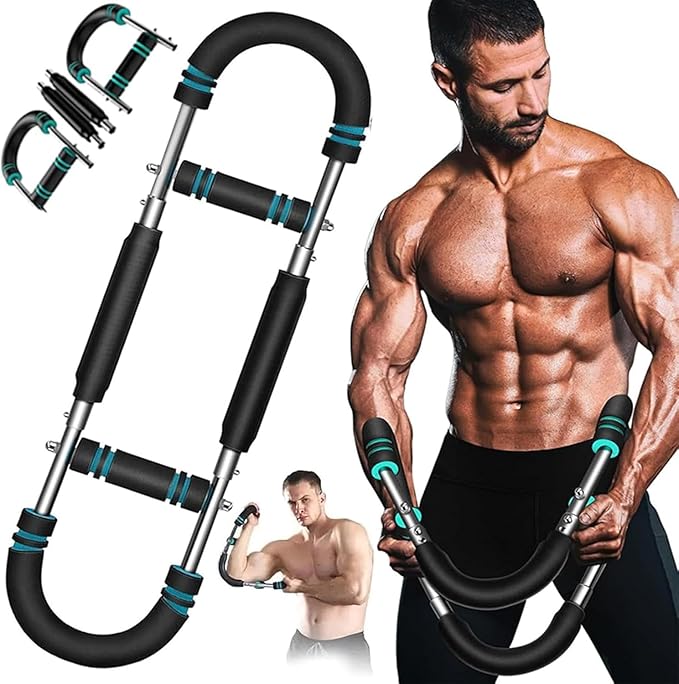 Twister Arm Trainer, 110-132lbs Adjustable Chest Workout Equipment,Chest Clip Muscle,Portable Forearm Strength Trainer, Portable Spring Resistance Home Fitness Equipment.
